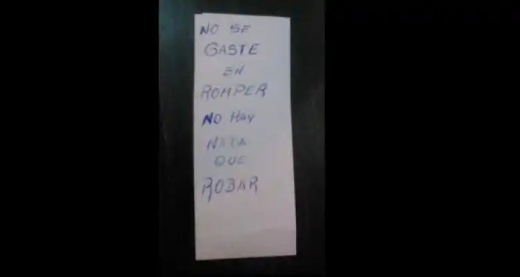 Baradero: “No se gaste en romper, no hay nada que robar”, el insólito cartel de un comerciante