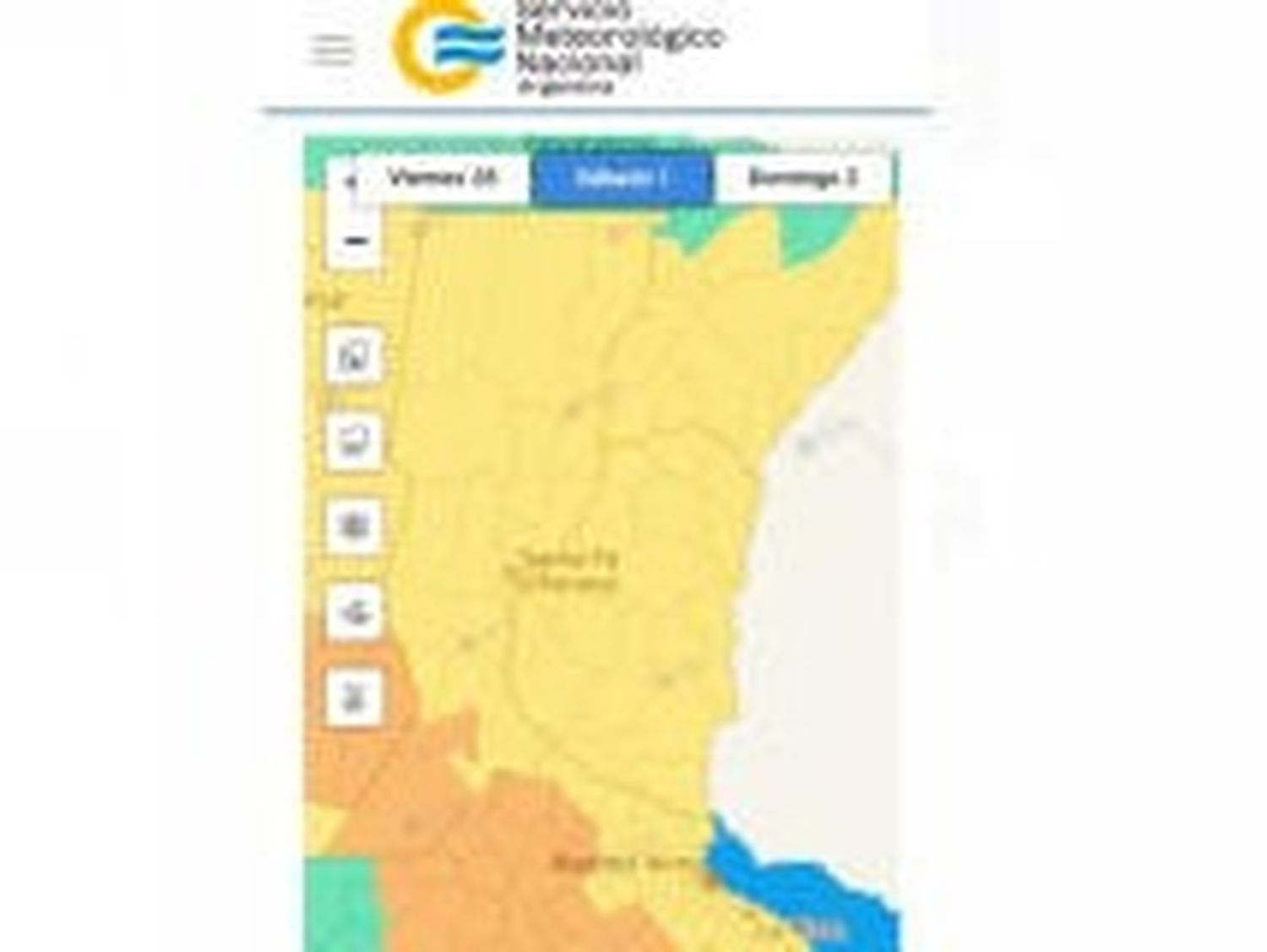Alerta amarilla por fuertes tormentas en Entre Ríos