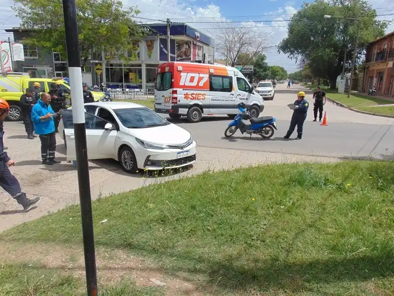 Bomberos, Tránsito y 107 trabajaron en el lugar.