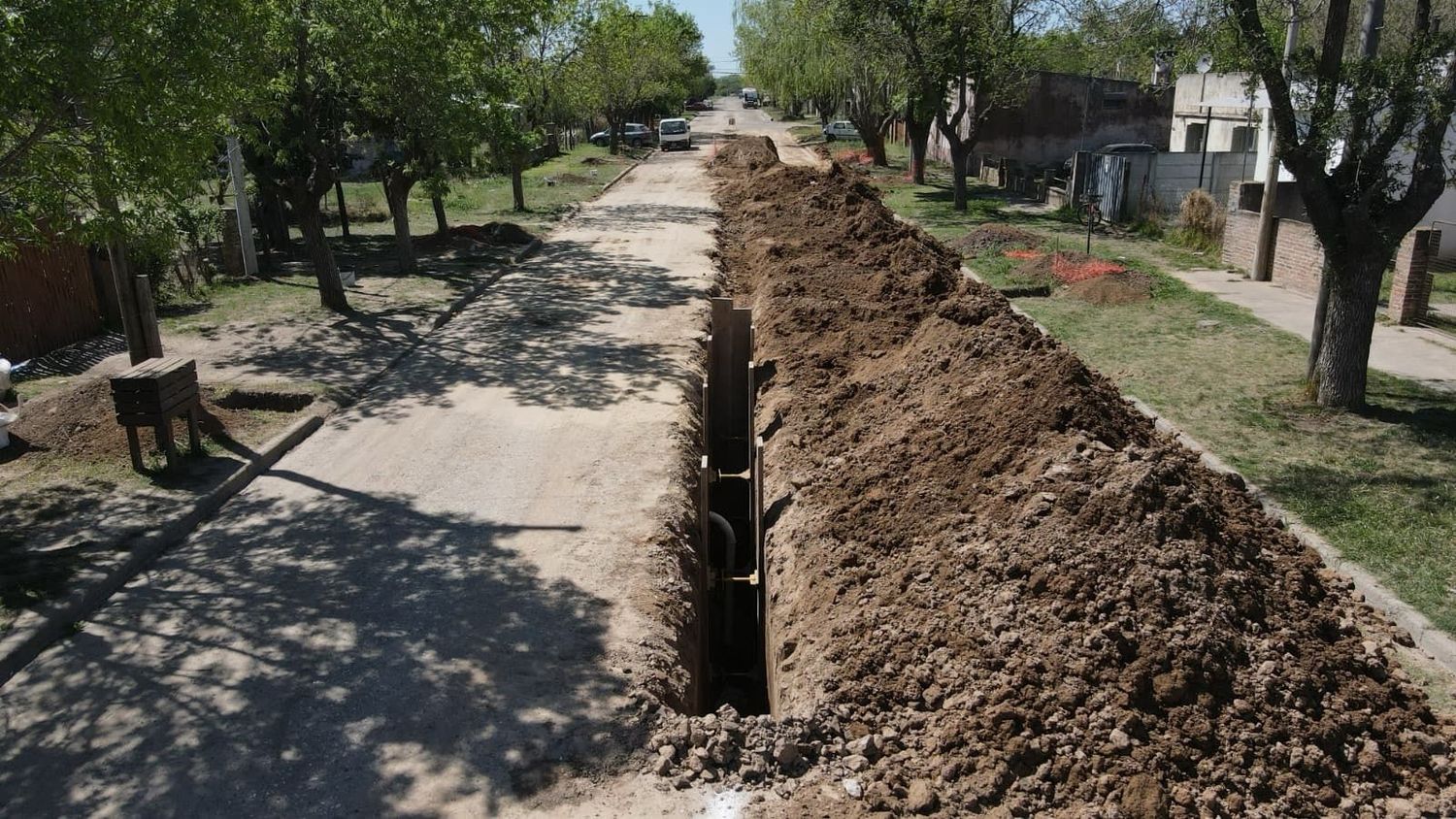 Importante obra que brinda calidad de vida a los vecinos de Elortondo.