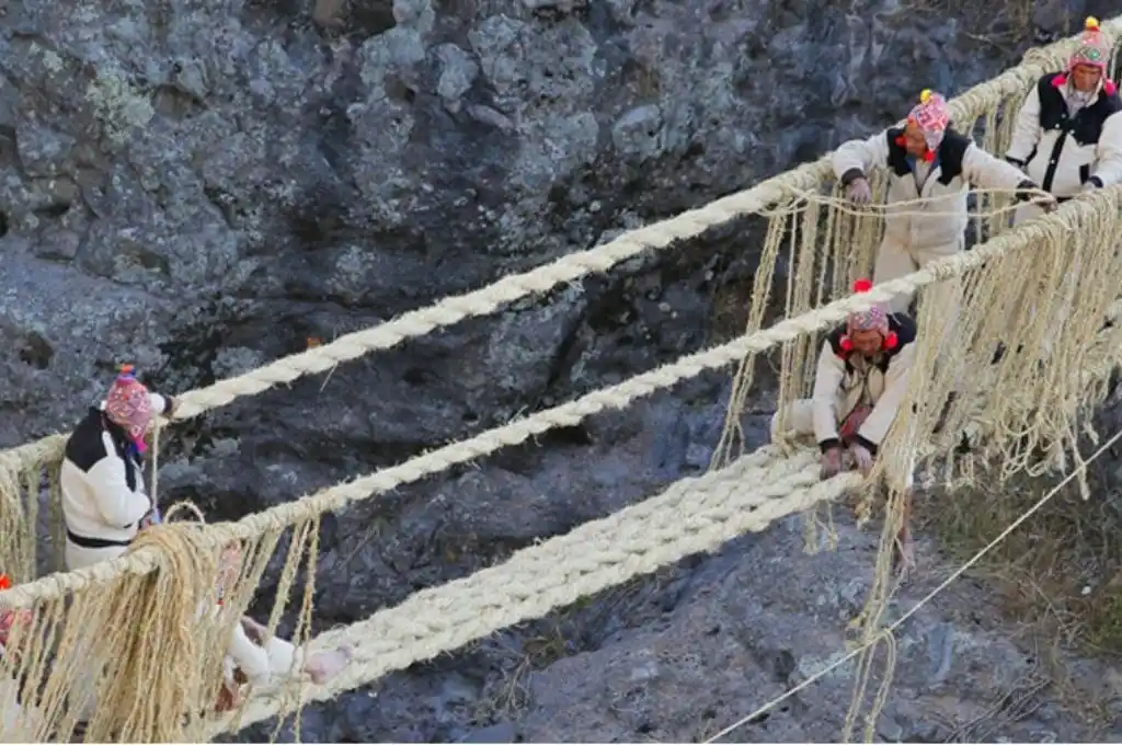 Colapsó el puente inca que es Patrimonio de la Humanidad