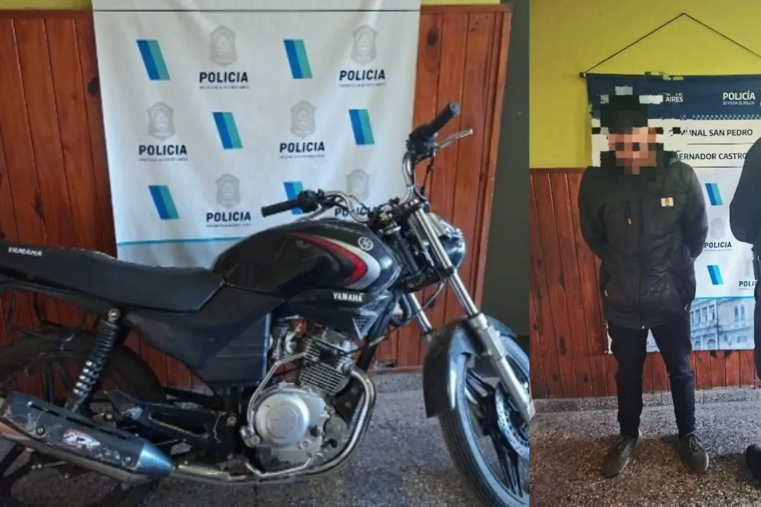 La moto quedó secuestrada a disposición de la Justicia.