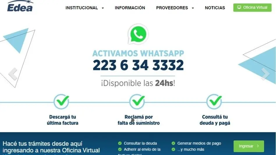 Edea presenta web renovada y con más servicios 