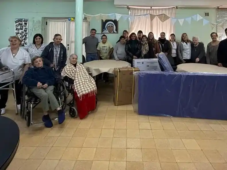 Donación. Para el hospital y la residencia para mayores de Lobería