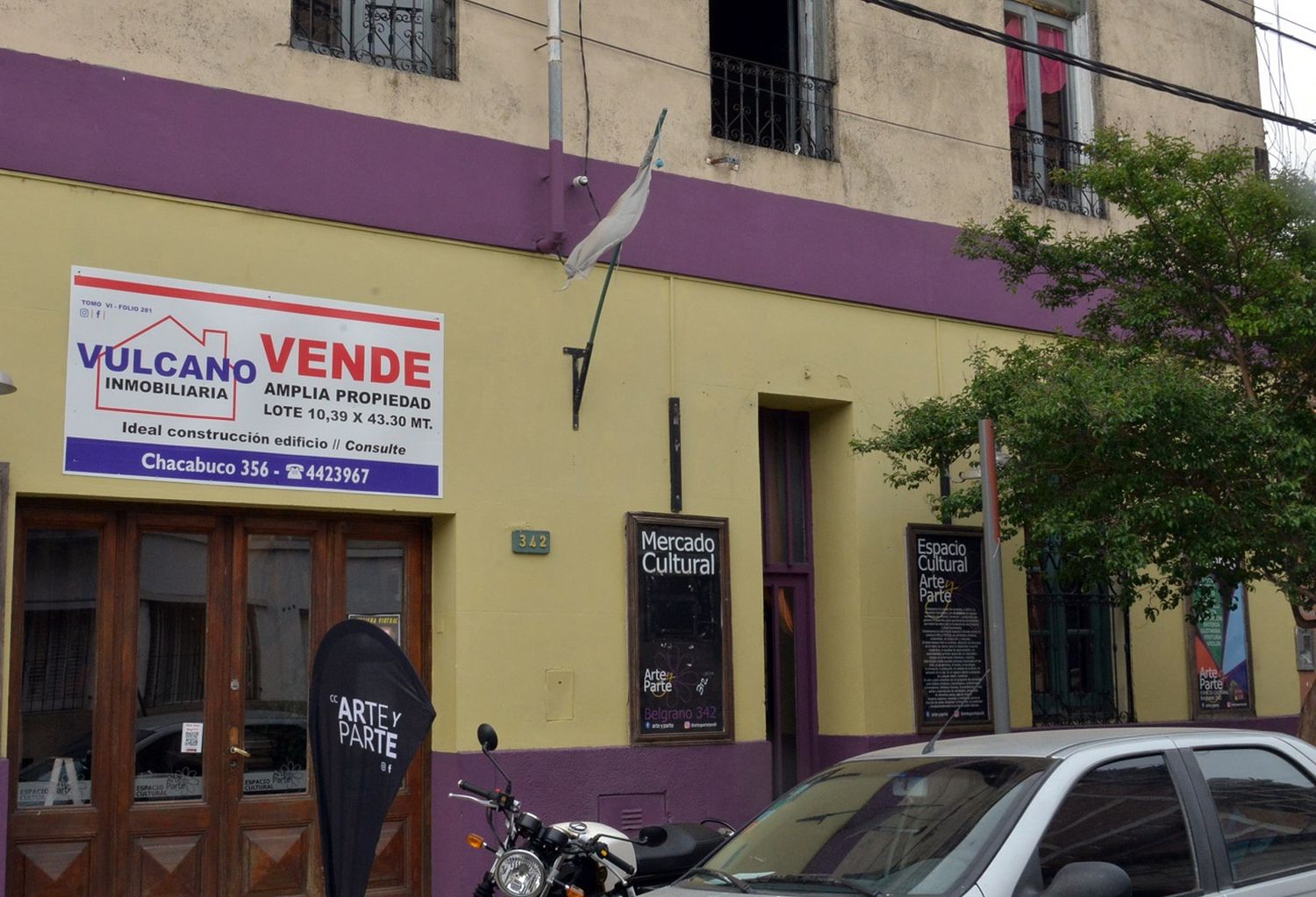 El centro cultural Arte y Parte, nuevamente en vilo ante la venta de la casa que alquila