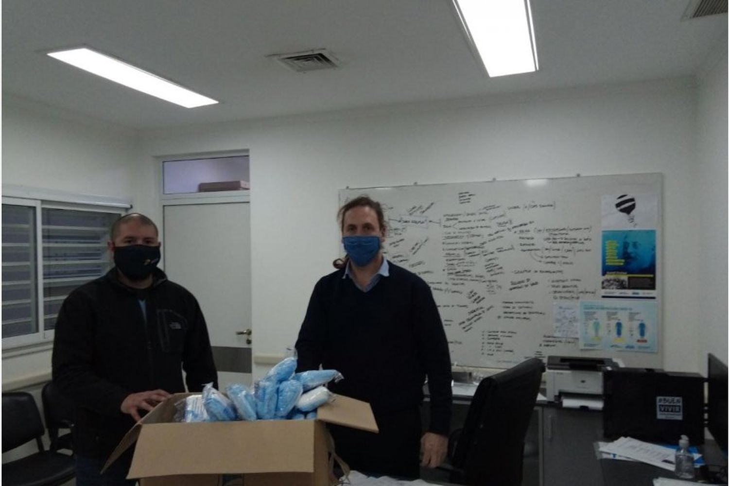 Una empresa donó 2000 barbijos quirúrgicos al Hospital Centenario