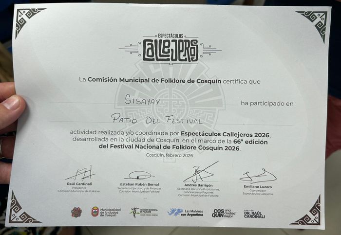 grupo de danza sisayay cosquin - 2