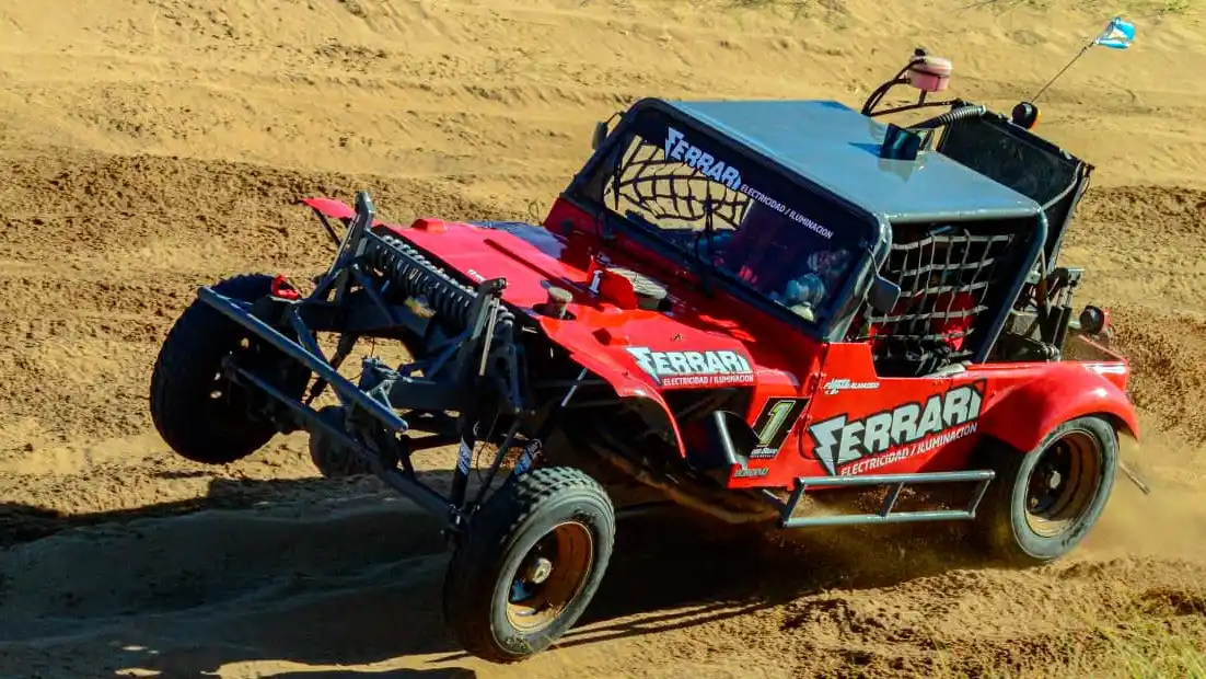Jeep/Chevrolet. El de los necochenses Leandro y Juan Manuel Ferrari, en la Clase 1