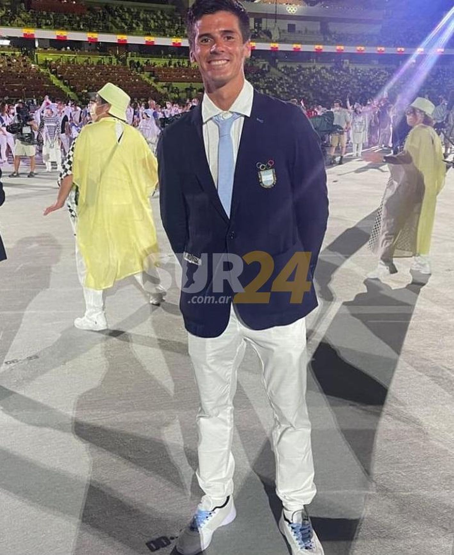 Federico Coria disfrutó de la ceremonia inaugural