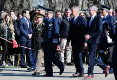 Peña y Aguad presidieron el acto por los 37 años del Bautismo de Fuego de la Fuerza Aérea 