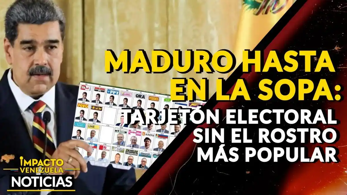 MADURO HASTA EN LA SOPA: tarjetón electoral sin el rostro más popular -VIDEO