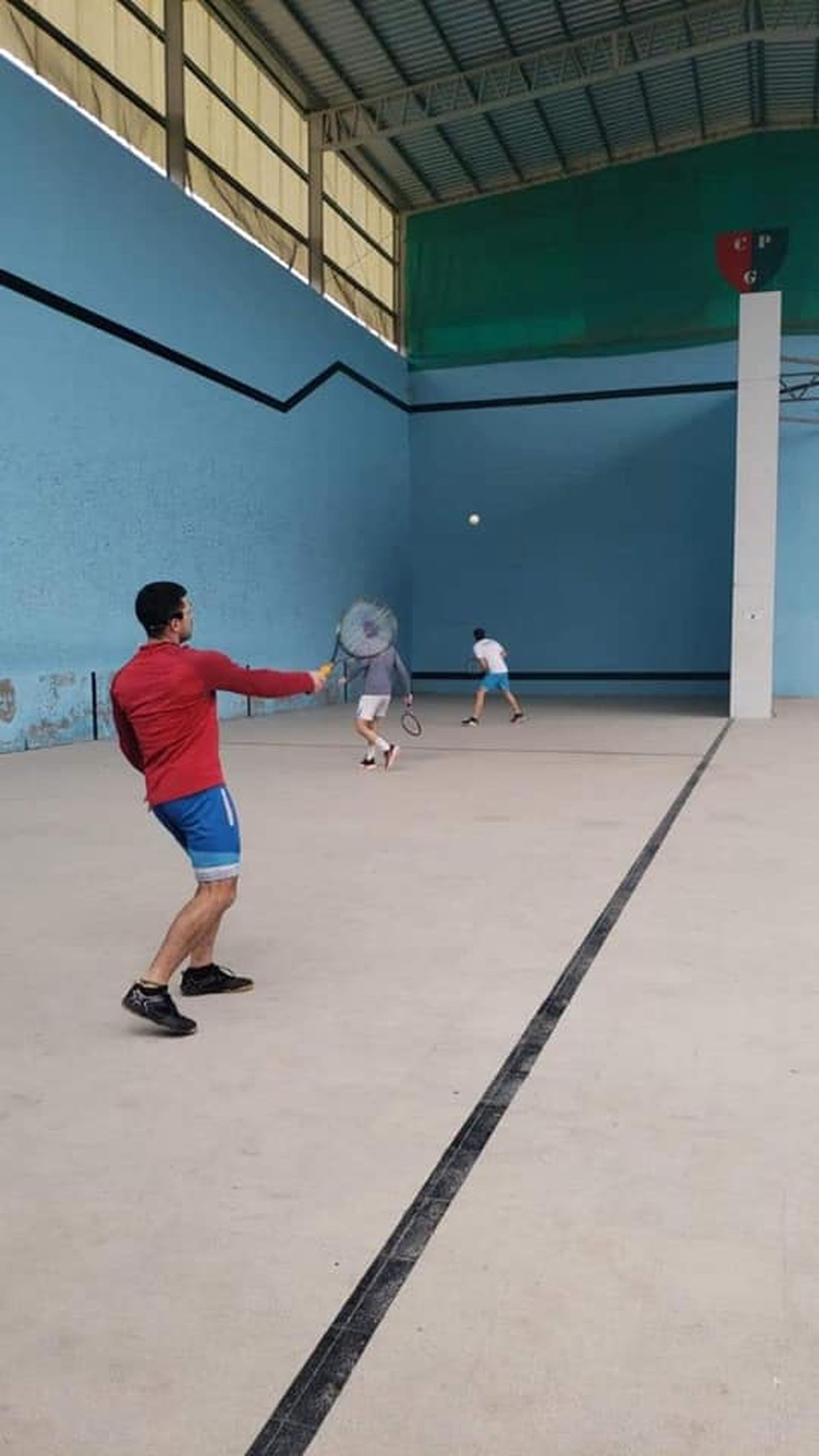 Pelota: el frontenis se hizo presente en el Club Pelota 