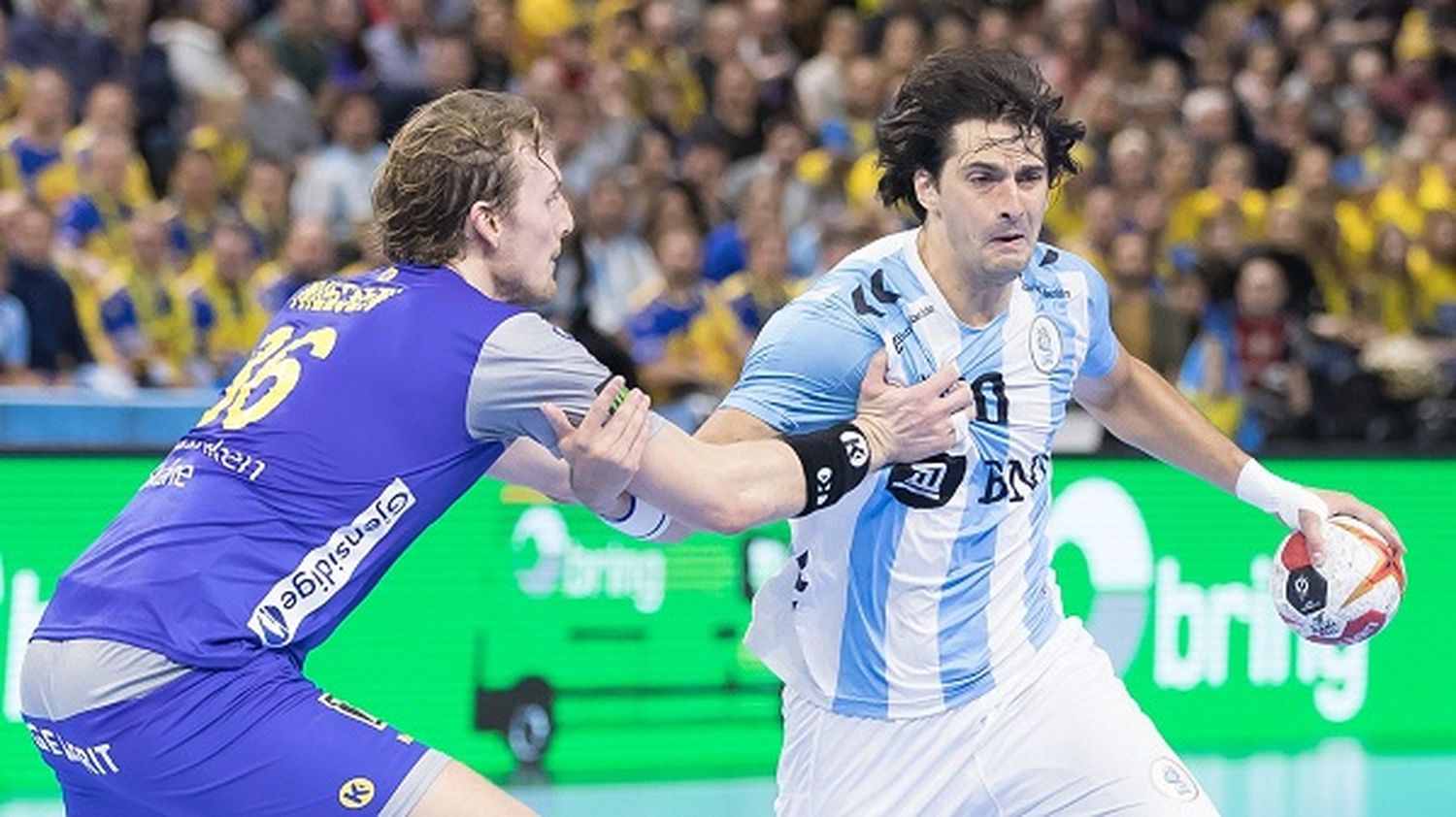 Argentina perdió con Suecia en la segunda jornada del Mundial de Handball