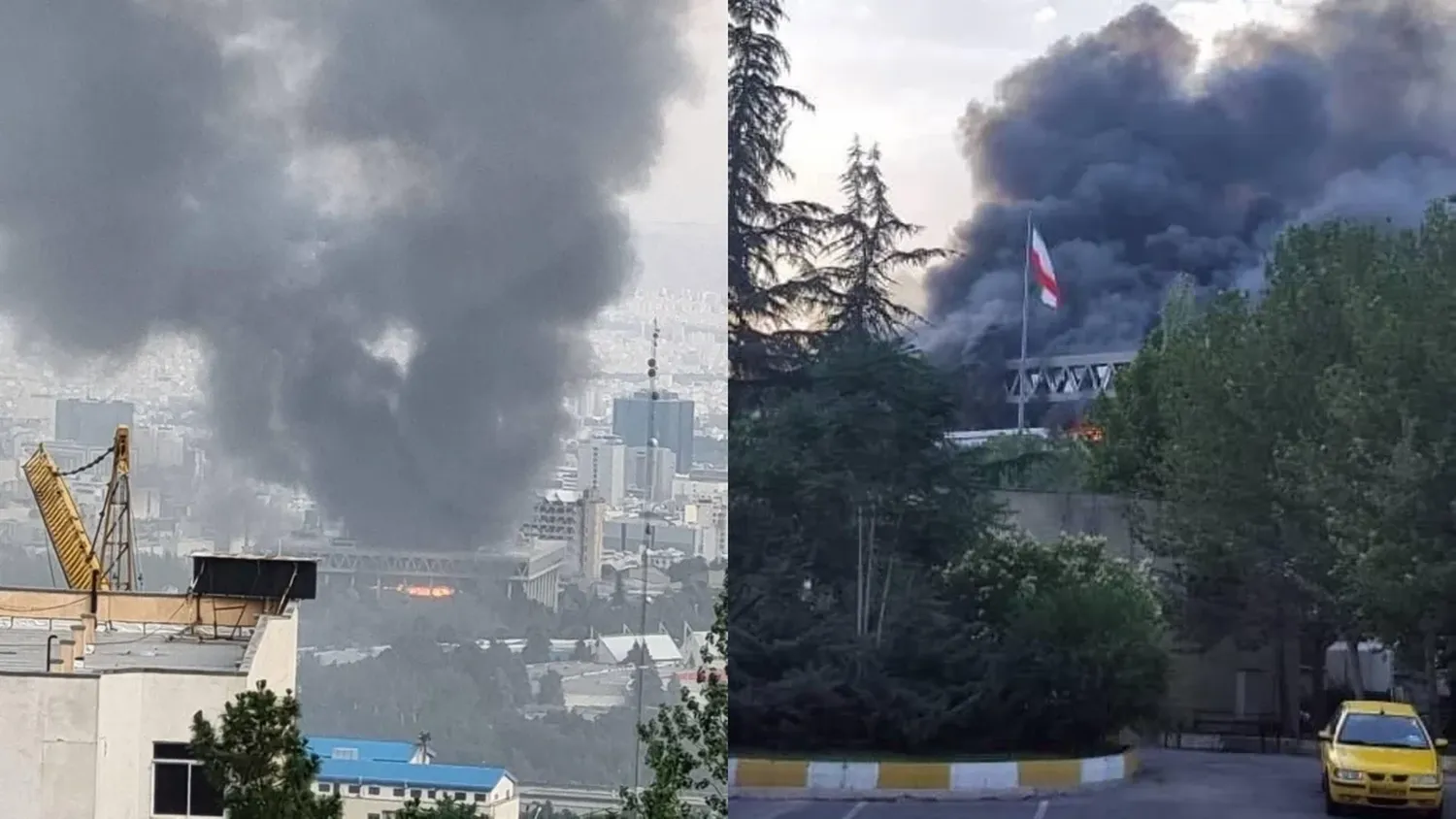 Israel bombardeó la TV estatal iraní en plena transmisión en vivo