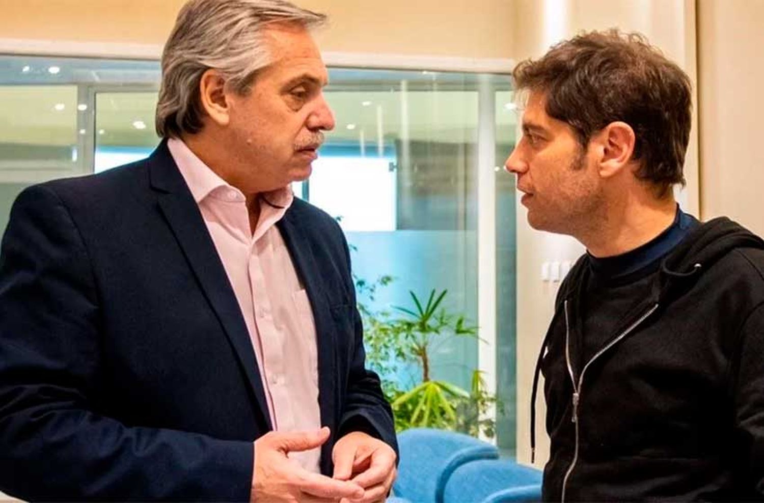 Alberto y Kicillof se reunieron para analizar la situación epidemiológica de la Provincia