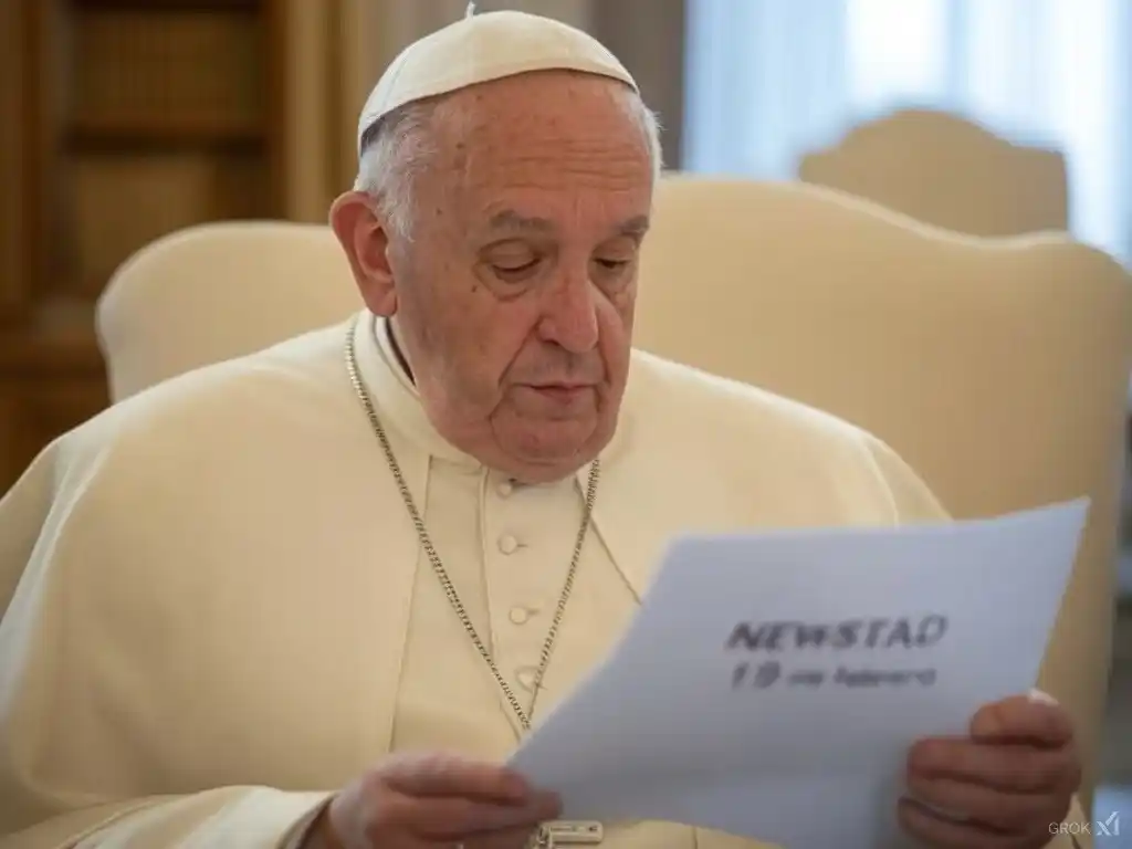 Santoral. Francisco, leyendo el Santoral del 19 de febrero.