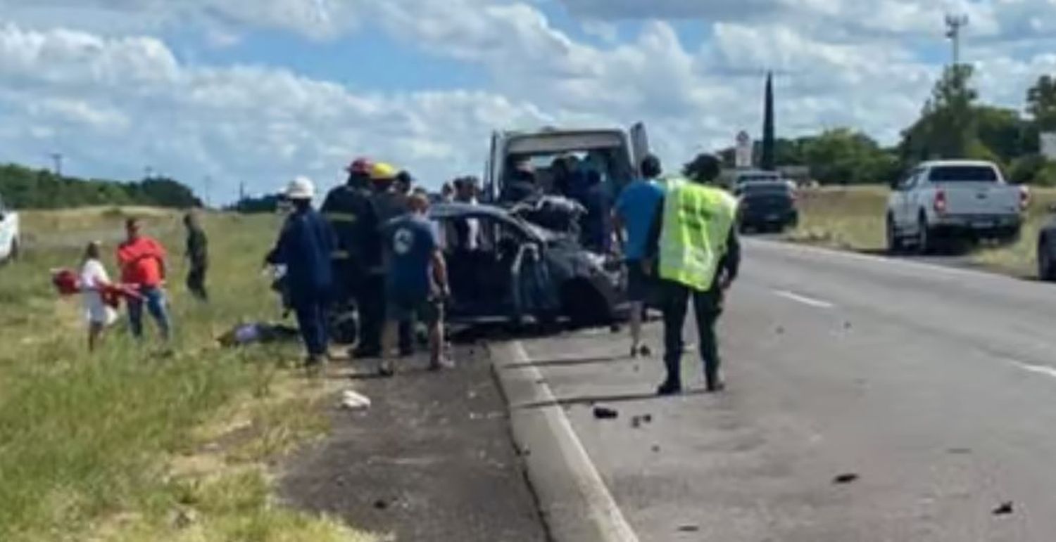 La fallecida en el accidente de Ruta 14 era la madre de los tres menores que viajaban en el vehículo