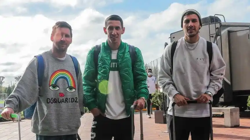 Leo Messi llegó al país para sumarse a la Selección Argentina