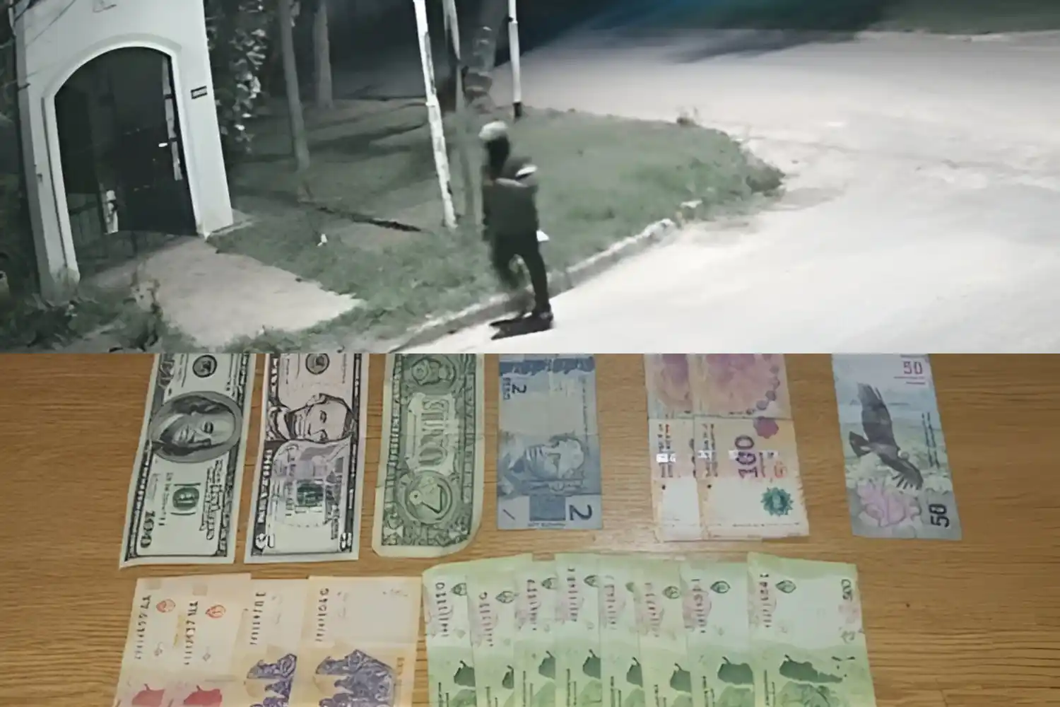 Las imágenes de cámaras de seguridad permitieron identificar al delincuente.