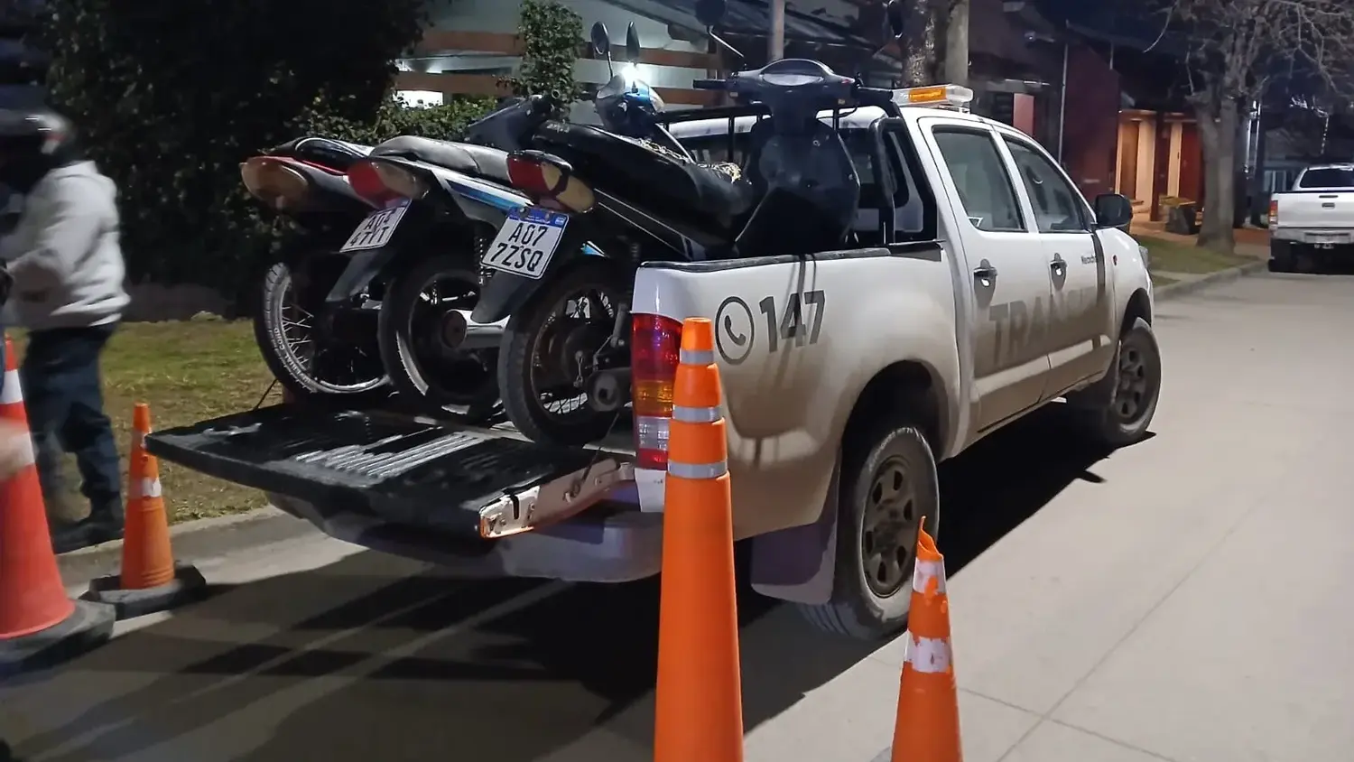 Algunas de las motos secuestradas
