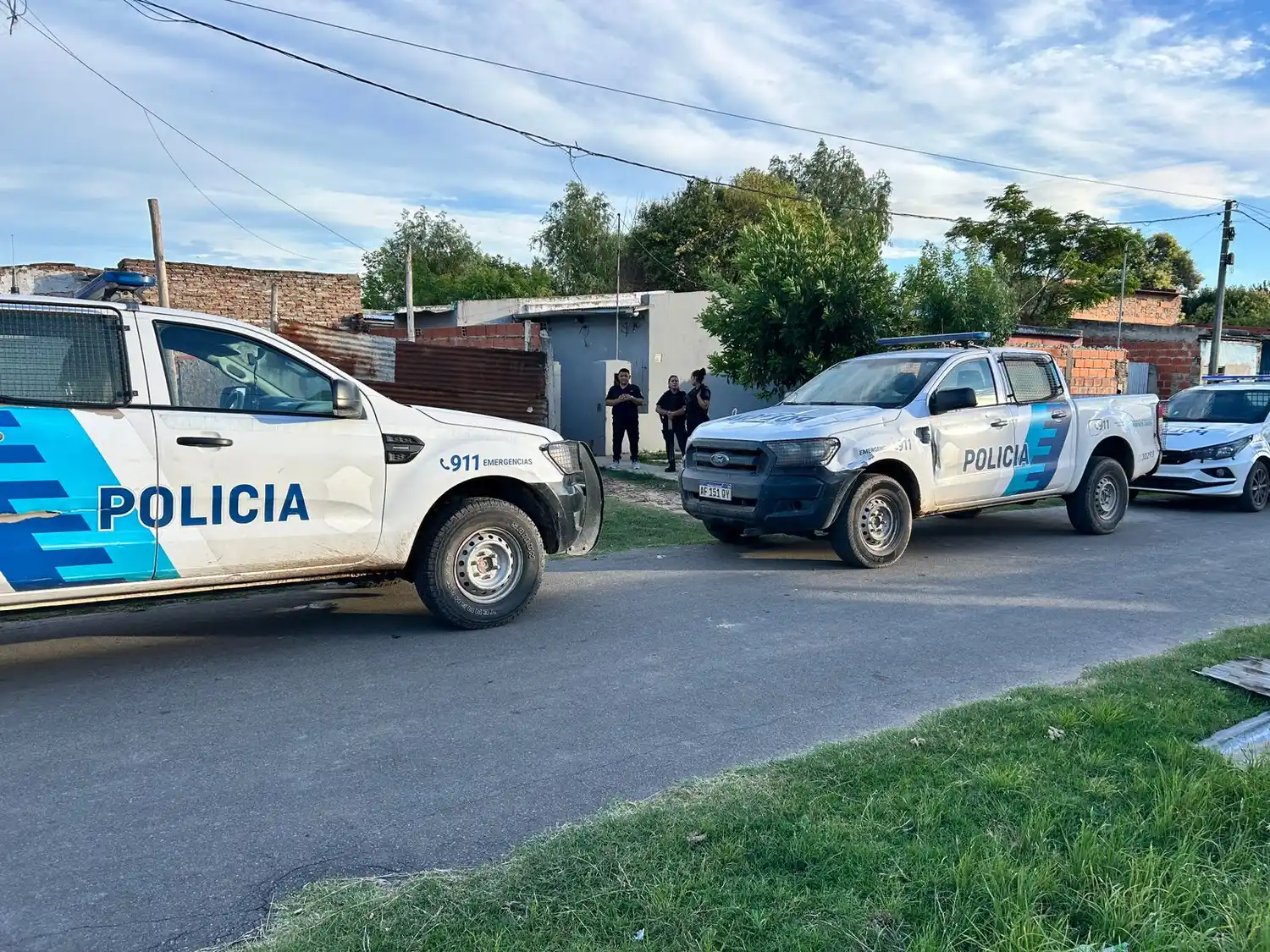 Personal de la Comisaría encabezó los allanamientos.