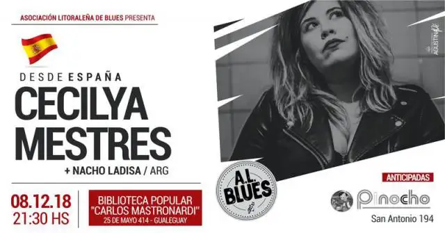 La voz de Cecilya Mestres llega desde España a Gualeguay