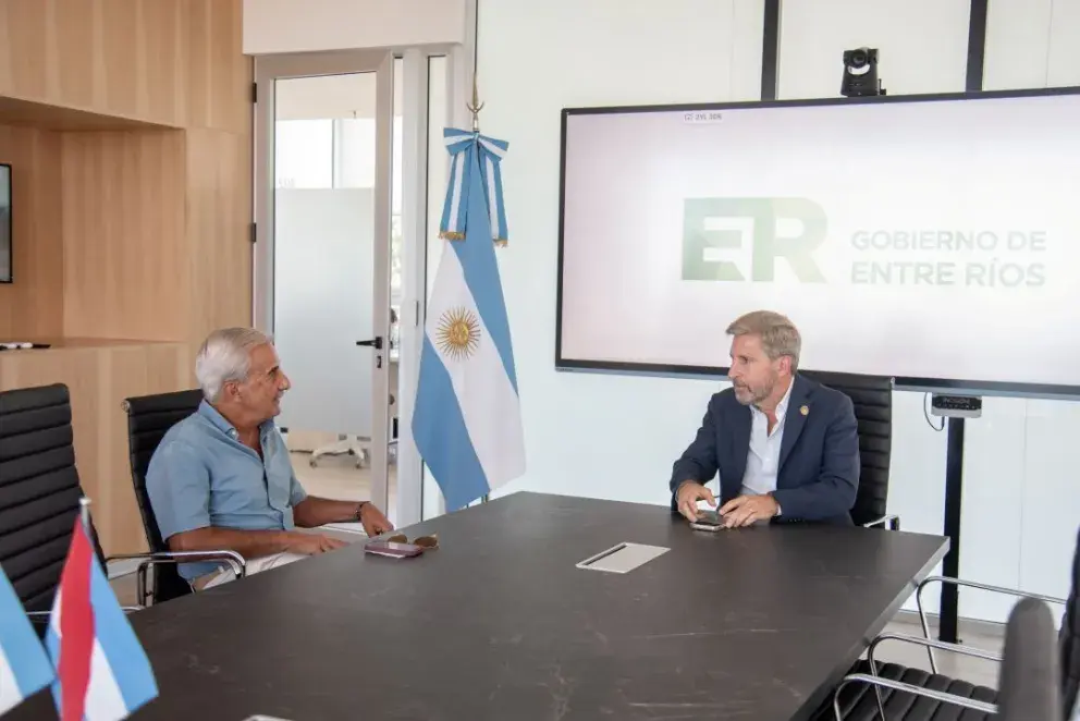 Frigerio abrió una ronda de diálogo político con Mario Moine