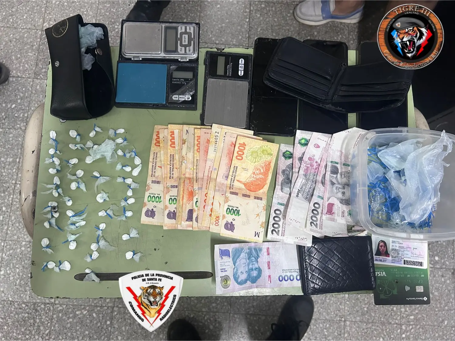 Elementos secuestrados.