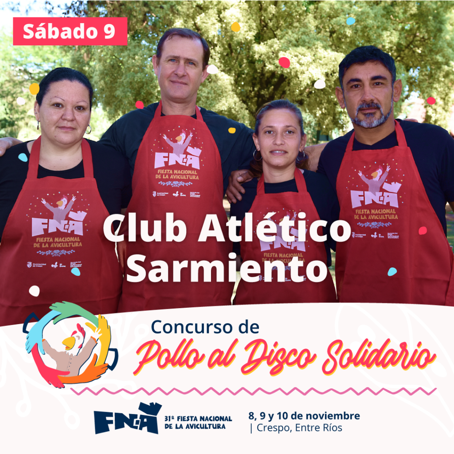 Pollo al disco solidario FNA 2024