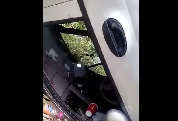VIDEO: Así quedó el auto tras el vuelco del médico Alazard 