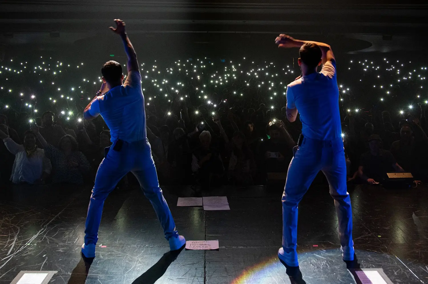 Los Campedrinos se presentaron en el Teatro Opera a sala llena. Foto: Instagram Campedinos