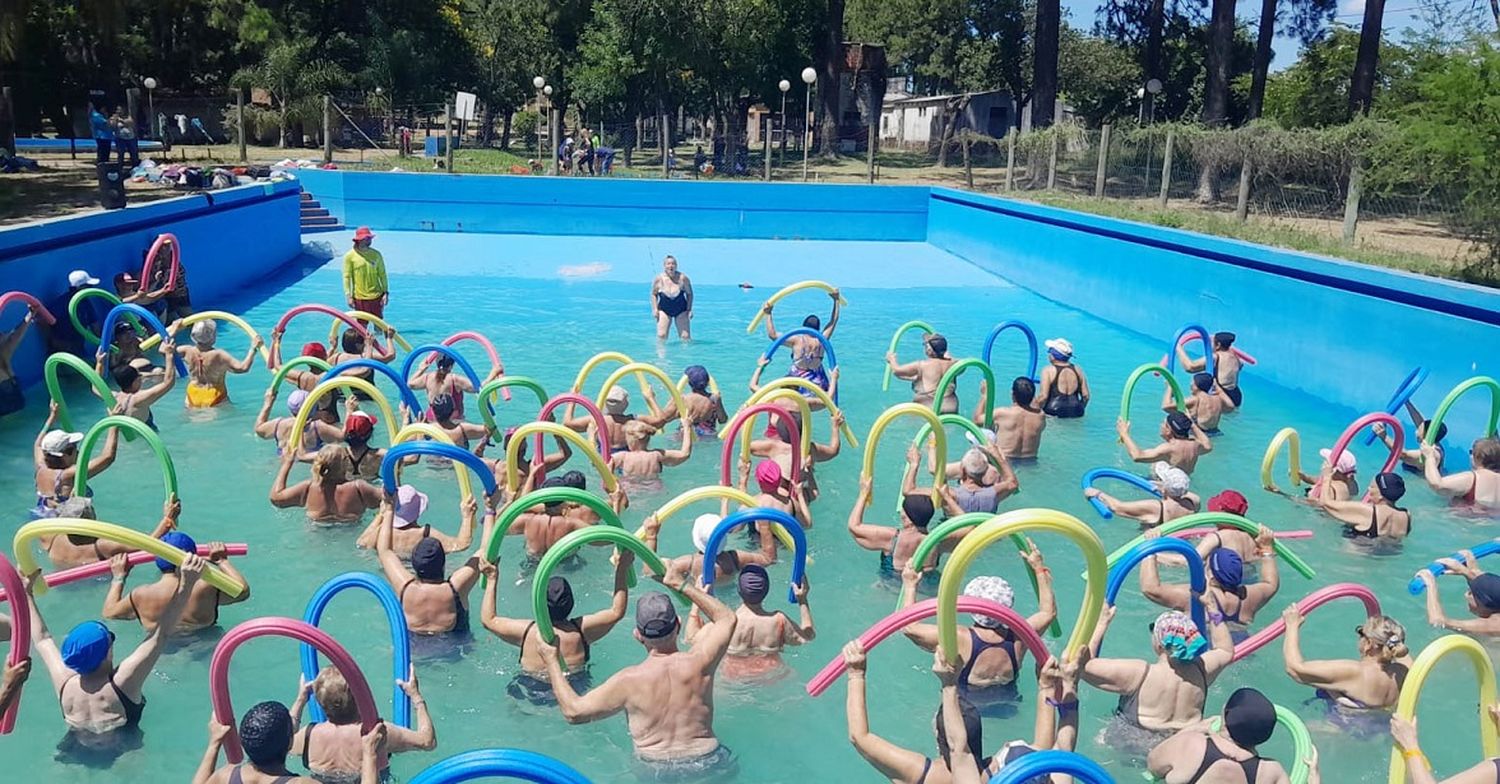 Los adultos mayores disfrutan de las actividades del recreativo de verano