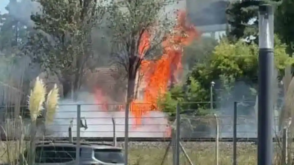 Incendio en un complejo habitacional