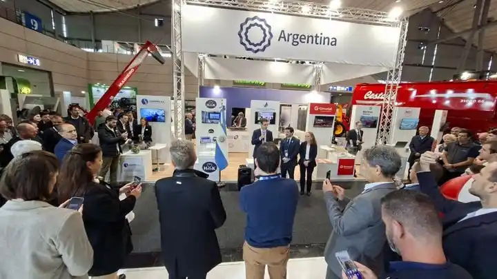 Inauguración del pabellón de Argentina