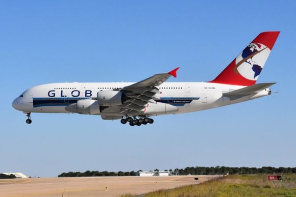 El A380 de Global Airlines realizó un vuelo de prueba en Portugal