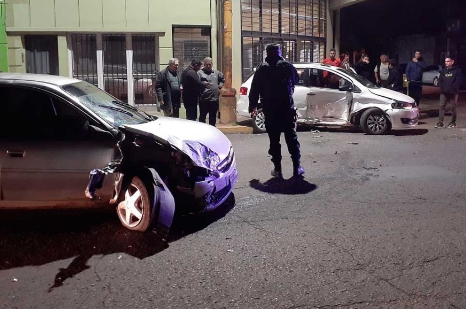 Así quedaron los vehículos que protagonizaron la colisión.