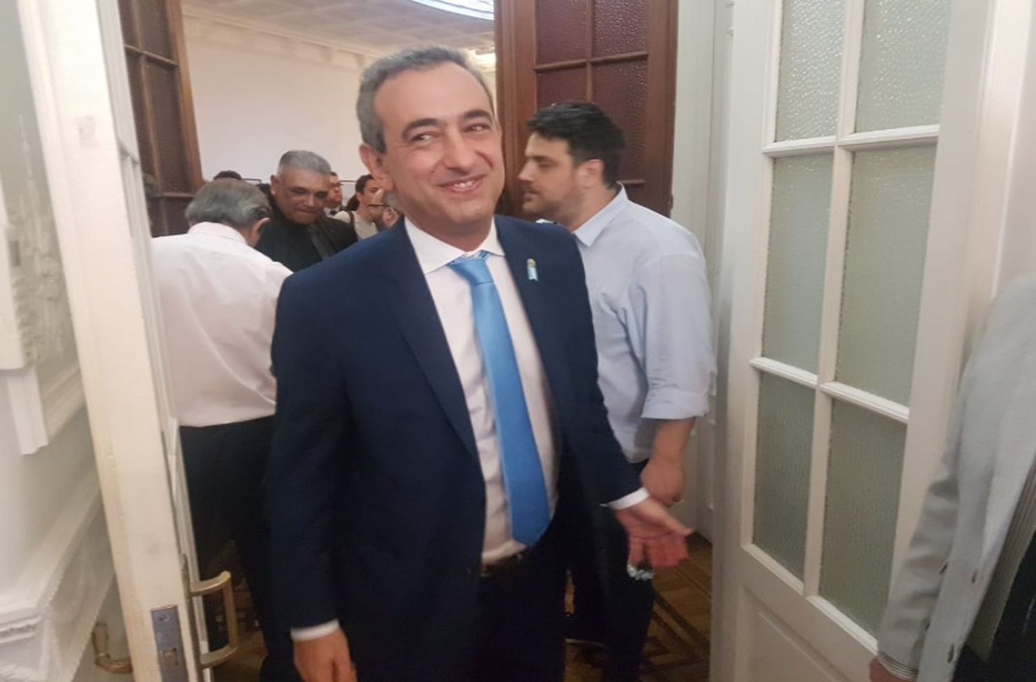 Tras el traspaso de mando, Javkin juró en el Concejo