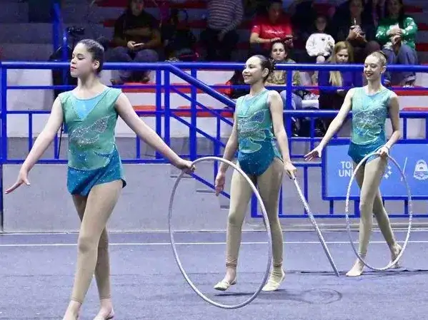 Se realizó la competencia Provincial de gimnasia artística y rítmica