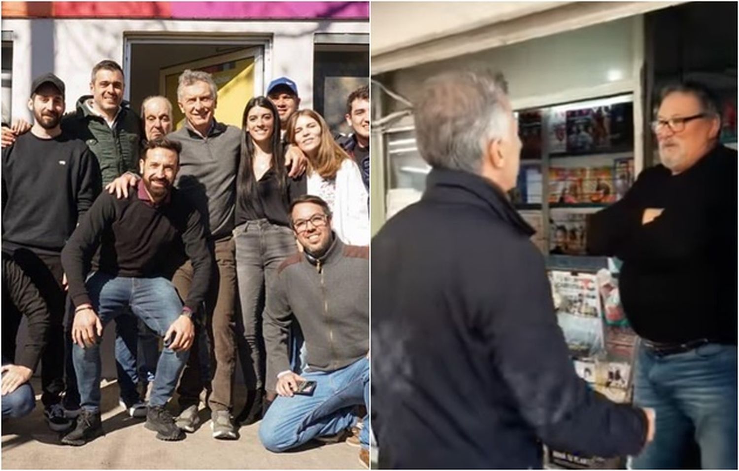 Macri en Ituzaingó: Apoyo a los dirigentes locales e incómodo momento en caminata por centro comercial