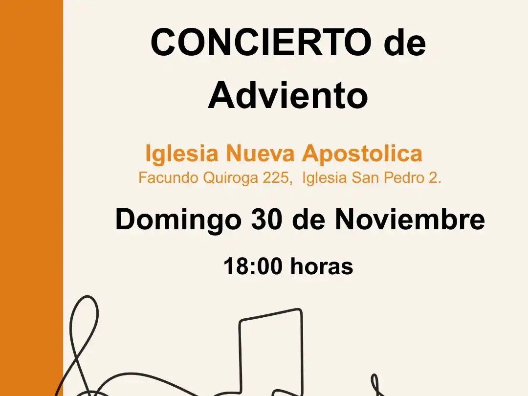 La iglesia Nueva Apostólica invita a su concierto de adviento