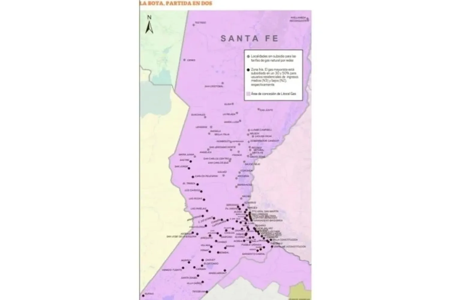Mapa zona fría