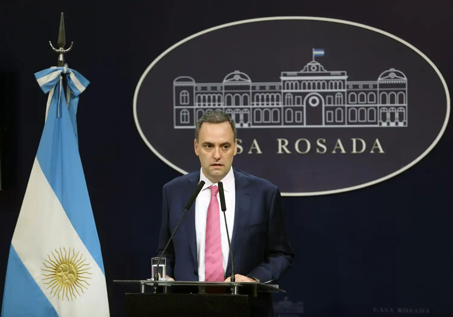Manuel Adorni, vocero presidencial.