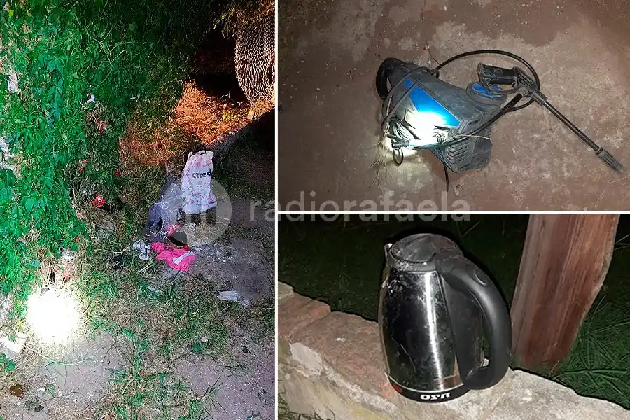 Robaron botellas de gaseosa y una hidrolavadora: atraparon a uno de los delincuentes