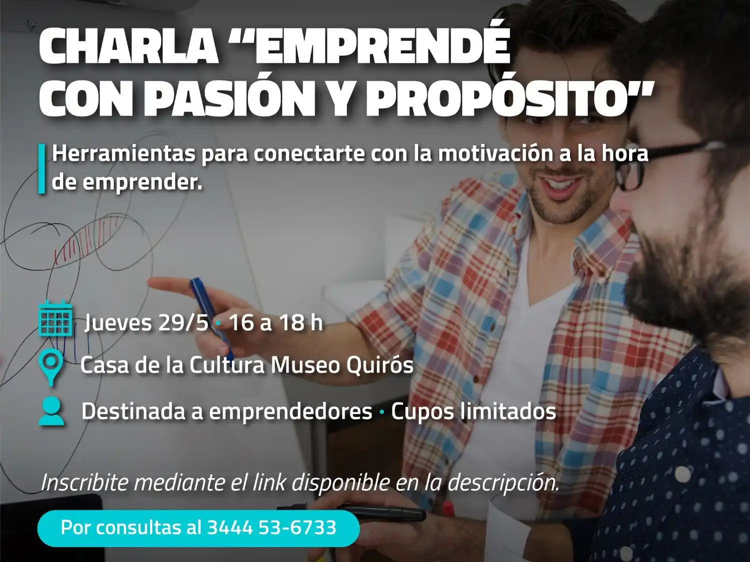Charla para emprendedores: "Emprendé con pasión y propósito"