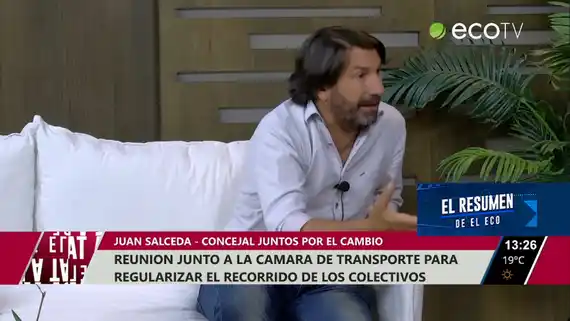 Reunión junto a la cámara de transporte para regularizar el recorrido de los colectivos