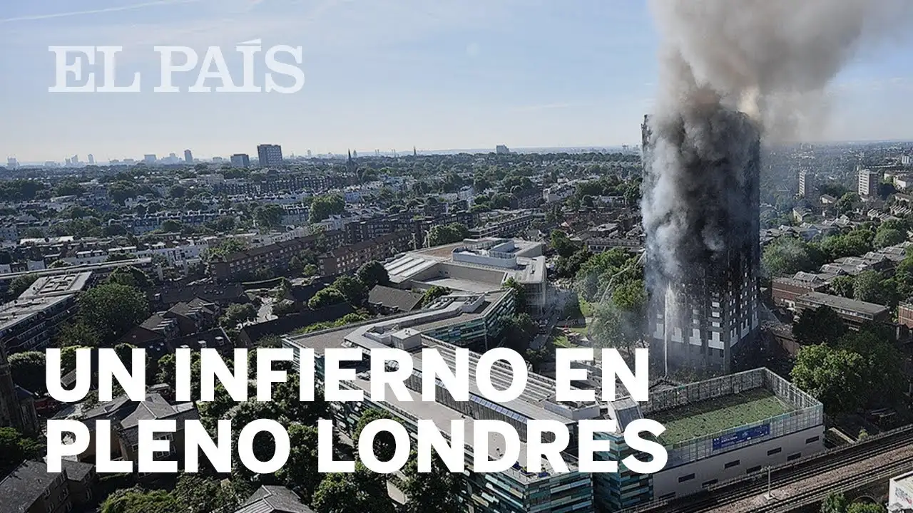Un incendio destruye un edificio de 24 plantas en Londres