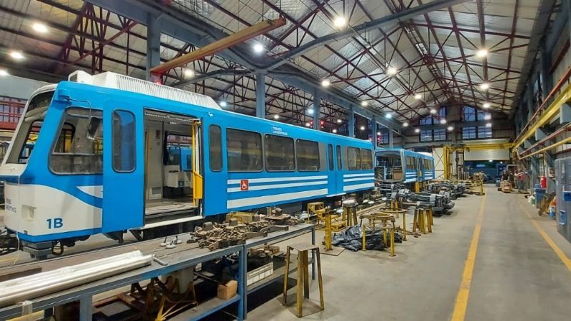 Tren de la Costa: Avanza el mantenimiento general de una de las formaciones