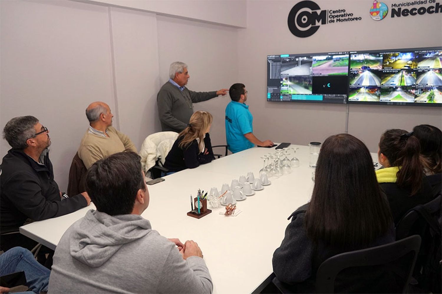 Visita de entidades al nuevo centro de monitoreo