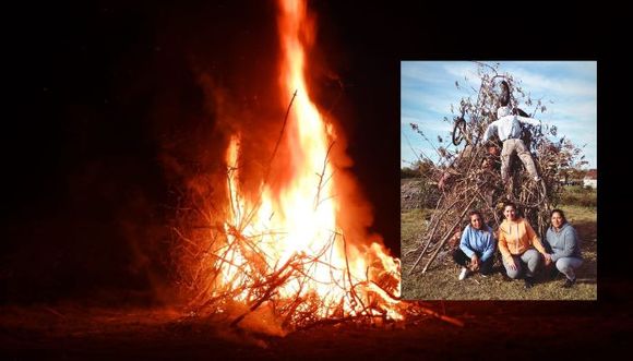 Quema del demonio en Las Canaletas: volvió una tradición barrial
