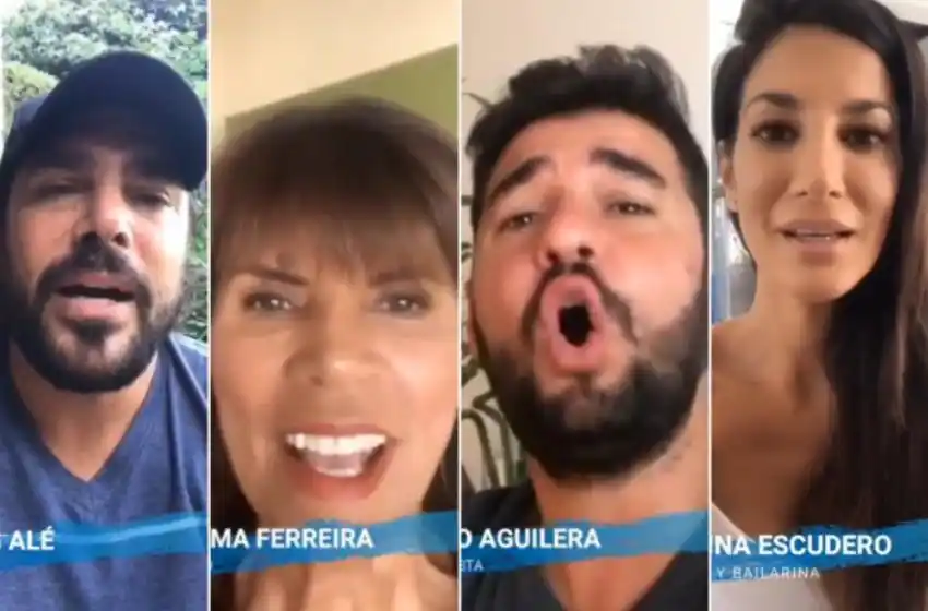 Lo bizarro en tiempos de pandemia: el video de los famosos cantando imagine que fue furor en las redes